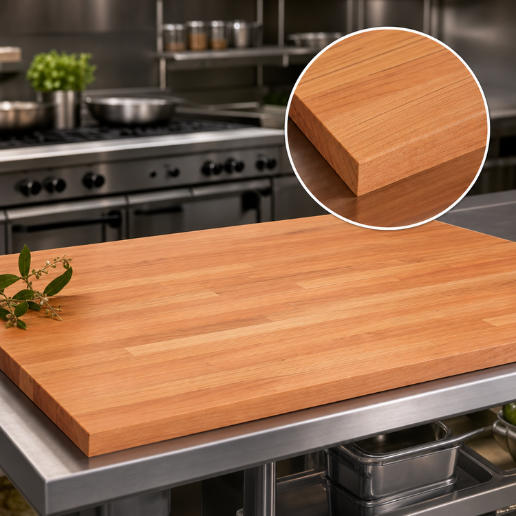 Product image #4 for Boos Block American Cherry Blended Edge Grain Kitchen Countertop with Varnique Finish, 120 x 42 x 1-1/2 Inch