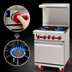 Thumbnail image #4 for American Range Green Flame ARGF-4 24-Inch Commercial Gas Range with 4 Open Burners and Oven