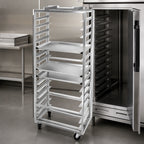 Thumbnail image #4 for Channel Manufacturing 413S-OR Stainless Steel Side-Loading No-Lift Oven Rack, 12-Pan Capacity
