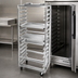 Thumbnail image #4 for Channel Manufacturing 304 Stainless Steel Single-Section Side-Loading No-Lift Oven Rack for 12 Full-Size Pans