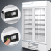 Thumbnail image #4 for Beverage-Air MarketMax IQ 47-Inch 2-Section Glass Door Refrigerated Merchandiser, White, Electronic Smart Lock