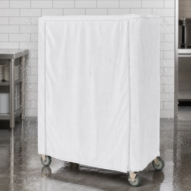 Product image #4 for Metro Waterproof Vinyl-Nylon Coated Cart Cover for 36 x 24 x 62 Inch Queen Mary/Banquet Cart