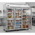 Thumbnail image #3 for Continental Refrigerator 3FNSSGDHD Three-Section Full-Size Glass Half Door Reach-in Display Freezer