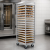 Thumbnail image #4 for Panco Mobile Side-Load Open-Sided Full-Height Oven Rack for 30 Full-Size Sheet Pans
