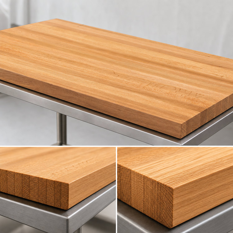 Product image #4 for John Boos Appalachian Red Oak Edge Grain Kitchen Countertop, 96 x 25 x 1-1/2 Inch, Penetrating Oil Finish