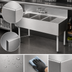 Thumbnail image #5 for Top Shelf 48-Inch Underbar Three-Compartment Stainless Steel Sink with Right Drainboard