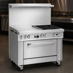 Thumbnail image #4 for Southbend (Middleby) Ultimate 4363C-2G 36-Inch Commercial Gas Range with 2 Star/Sauté Burners, 24-Inch Griddle and Cabinet Base