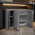 Thumbnail image #4 for Glastender F1SL44 One-Zone Side-Serviced Low-Profile 44-Inch Wide Two-Section Glass Froster