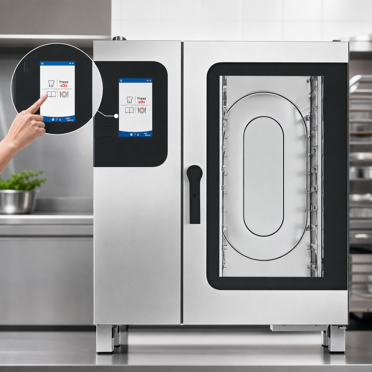 Product image #4 for Convotherm K12 Maxx Pro School Package Electric Boilerless Combi Oven/Steamer with Disappearing Door, 10-Pan Capacity