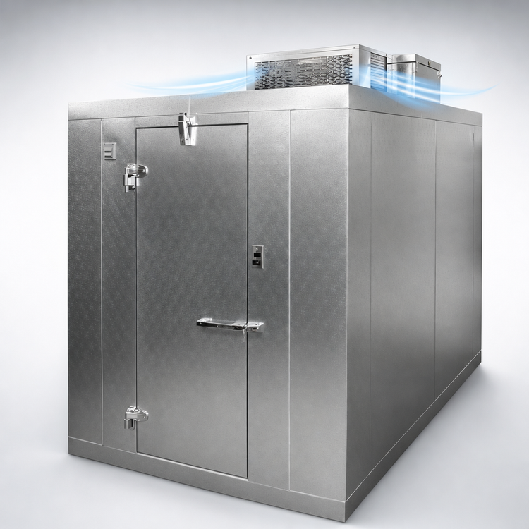 Product image #4 for Norlake Kold Locker 6' x 6' x 7'4" H Indoor Floorless Walk-In Cooler with Self-Contained R290 Capsule Pak ECO Refrigeration