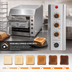 Thumbnail image #4 for BakeMax Countertop Horizontal Conveyor Toaster, 360 Pieces/Hour, 2-Slice Feed, 220V