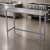 Thumbnail image #4 for Advance Tabco 108-Inch x 30-Inch 16-Gauge 304 Stainless Steel Work Table with Galvanized Open Base