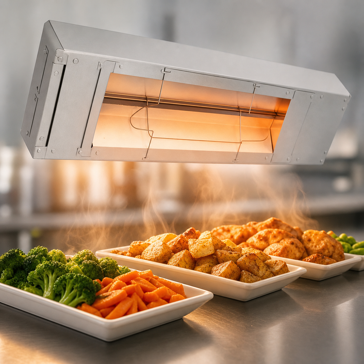 Product image #4 for Hatco Glo-Ray 96-Inch Unlighted Infrared Stainless Steel Strip Heater, 1.725 kW