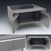 Thumbnail image #4 for Glastender ACB-28 Underbar Add-On Cabinet Base with 2 Hinged Doors, 28 Inch Wide