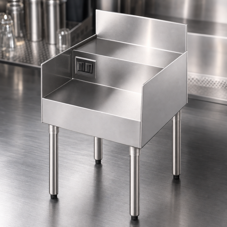 Product image #4 for Eagle 2200 Series 18-Inch Wide Double Step-Down Underbar Blender Station Add-On Unit