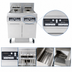 Thumbnail image #4 for Frymaster RE High Efficiency 2-Bay Electric Fryer Battery with Built-In Filtration, 2 x 50 lb. Full Frypots