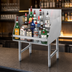 Thumbnail image #5 for Advance Tabco Special Value Series 5-Step Freestanding Stainless Steel Liquor Bottle Display Unit
