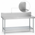 Thumbnail image #4 for Duke 108-Inch x 30-Inch Stainless Steel Work Table with 10-Inch Riser and Galvanized Undershelf