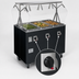 Thumbnail image #4 for Vollrath 2-Series Affordable Portable Deluxe 4-Well Mobile Hot Food Station with Buffet-Style Breath Guard and Enclosed Storage Base