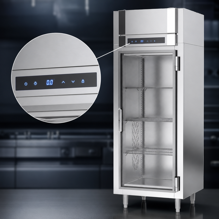 Product image #4 for Victory UltraSpec Shallow Depth One-Section Glass Door Reach-In Freezer, 20.15 Cu. Ft., Self-Contained, 115V