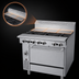 Thumbnail image #4 for Garland Cuisine Series 36-Inch Heavy Duty Gas Range with 3 Open Burners, 3 Hot Tops, and Standard Oven