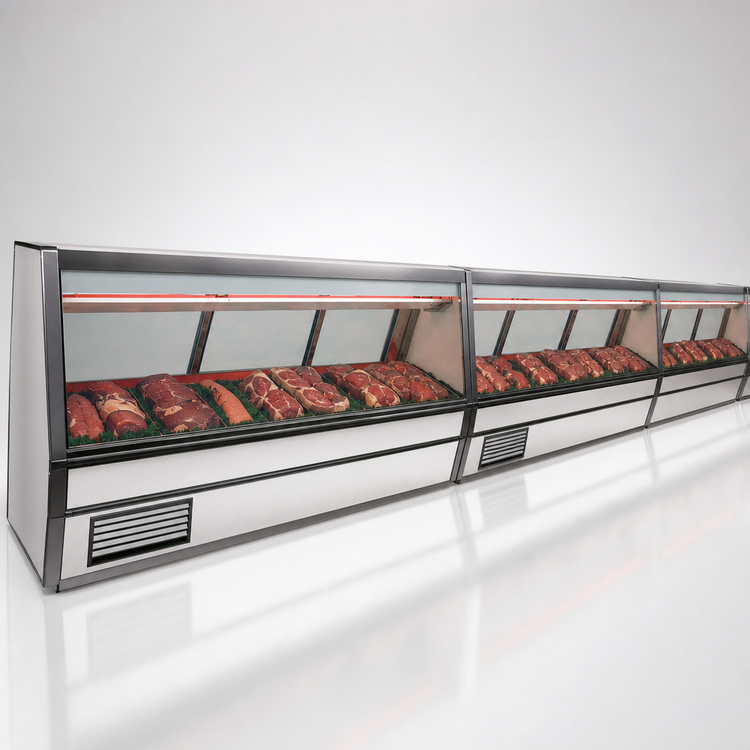 Product image #4 for Howard-McCray 40E Series 12-Foot Red Meat Service Case, Remote Refrigeration, Stainless Steel, LED