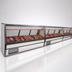 Thumbnail image #4 for Howard-McCray 40E Series 12-Foot Red Meat Service Case, Remote Refrigeration, Stainless Steel, LED