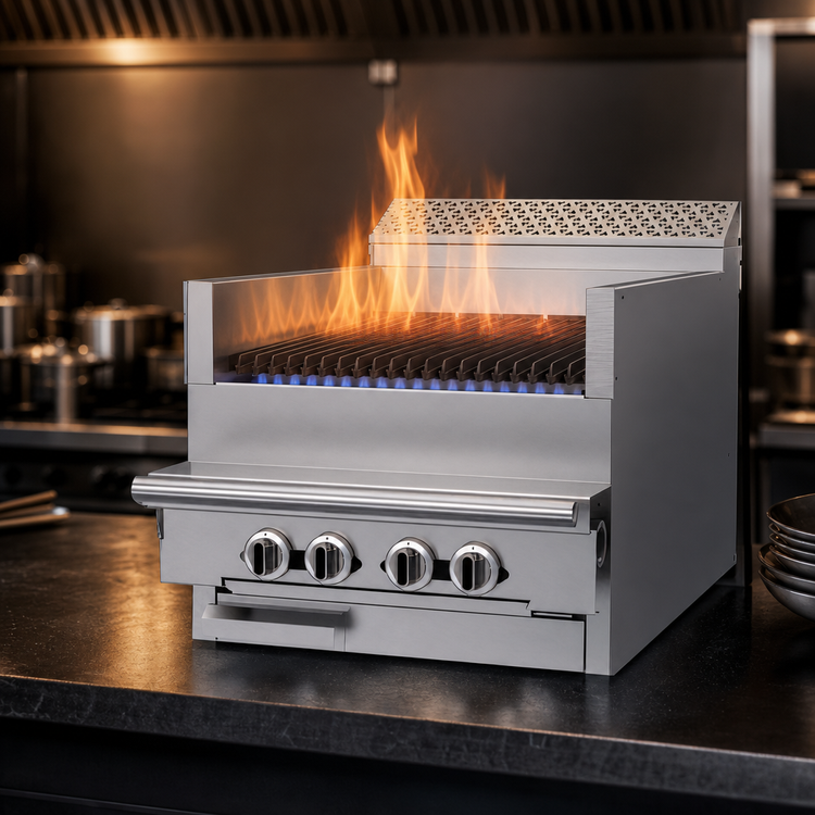 Product image #4 for Garland Cuisine Series 24-Inch Heavy Duty Gas Radiant Charbroiler, Modular Top