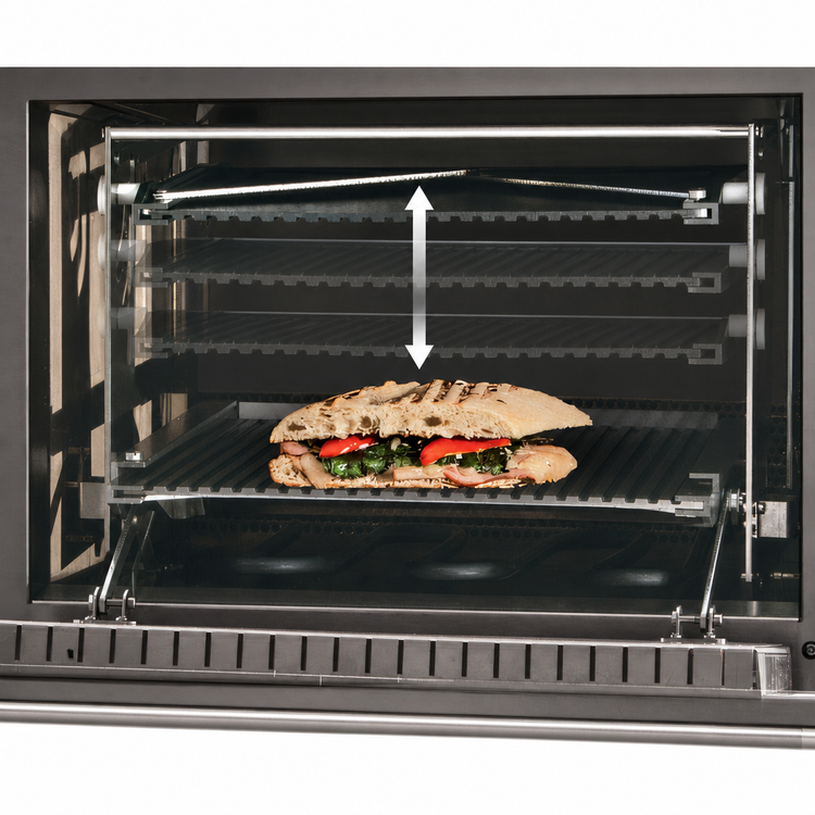 Product image #4 for ACP Removable Panini Press Mechanism with Non-Stick Surface for MXP Ovens