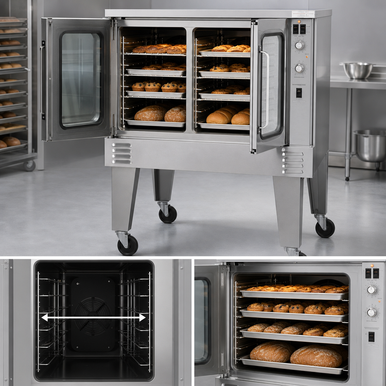 Product image #4 for Southbend Platinum Single Deck Bakery Depth Electric Convection Oven, 7.5 kW, Ventless