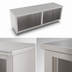 Thumbnail image #4 for John Boos Open Front Cabinet Base Work Table, 96 In. W x 24 In. D, 16-Gauge Stainless Steel Top