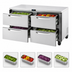 Thumbnail image #4 for True SPEC Series 60-Inch 2-Section Four-Drawer Undercounter Refrigerator with Stainless Steel Top