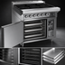 Thumbnail image #4 for Lang 36-Inch Electric Induction Top Range with Convection Oven Base, 6 8-Inch Glass Hobs