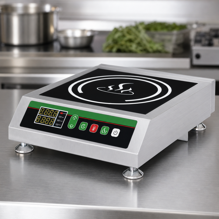 Product image #4 for Winco Commercial Countertop Induction Cooker, 1 Burner, 1800W