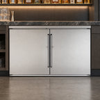Thumbnail image #5 for Perlick Corporation BBRLP48 48-Inch Low-Height Two-Section Remote Back Bar Refrigerator with Solid Doors