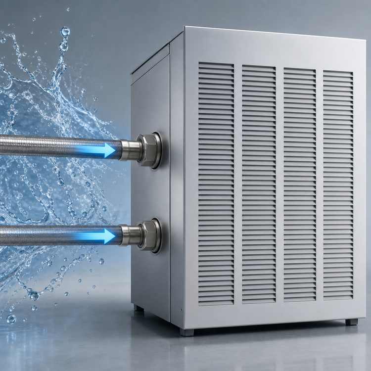 Product image #5 for Ice-O-Matic Flake-Style Water-Cooled Self-Contained Ice Maker, Stainless Steel, 940 lb/24 Hr