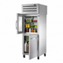 Thumbnail image #4 for True Spec Series One-Section Pass-Thru Reach-In Refrigerator with Glass and Stainless Steel Half Front Doors, Stainless Steel Rear Door