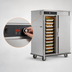 Thumbnail image #4 for FWE Slim-Line Mobile Heated Holding Cabinet with 20 Tray Slide Pairs and 20 Pan Capacity