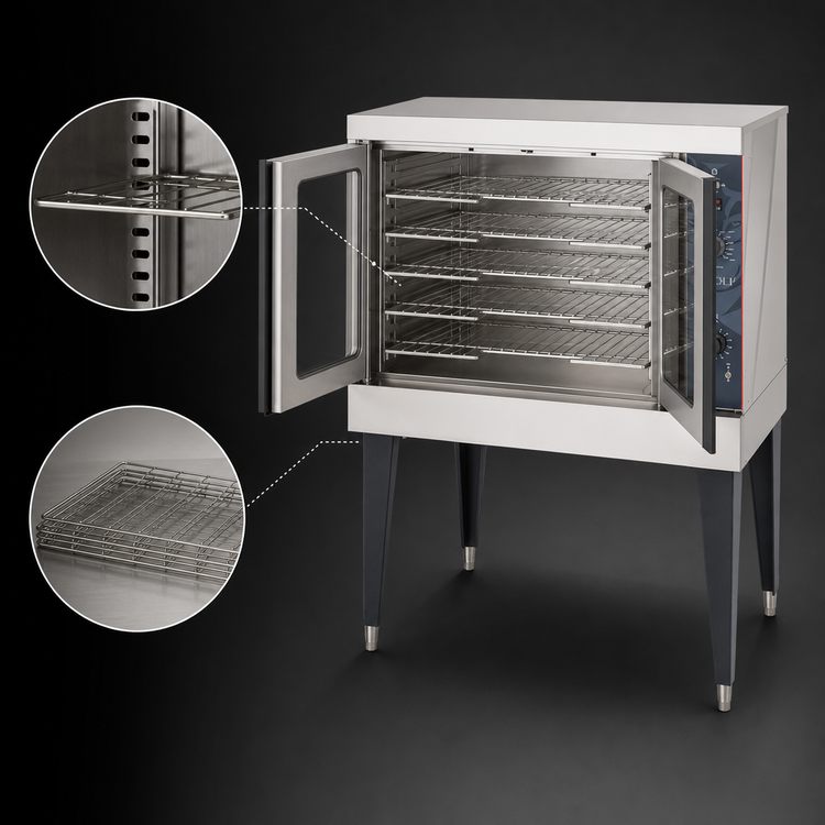 Product image #4 for Wolf WC4ED Full-Size Standard Depth Single Deck Electric Convection Oven, 12.5 kW