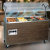 Thumbnail image #4 for Vollrath 2-Series Affordable Portable 3-Well Mobile Hot Food Station with Open Storage Base and Buffet Breath Guard