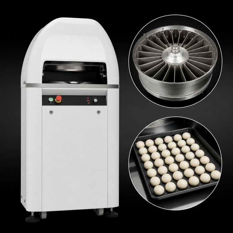 Product image #5 for Trento Automatic Hydraulic Dough and Bun Rounding Divider, 30-Piece, 220V, 3-Phase