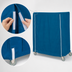 Thumbnail image #4 for Metro Mariner Blue Waterproof Vinyl-Nylon Banquet Cart Cover for 48 x 24 x 74 Inch Carts