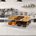 Thumbnail image #4 for Omcan USA Countertop Acrylic Pastry Display Case with Slant Front and Removable Trays