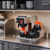 Thumbnail image #4 for Koffee King Automatic Fill Low-Profile Single Decanter Coffee Brewer with 3 Warmers and Hot Water Faucet