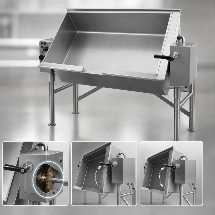 Product image #4 for Classic 37-Gallon Electric Manual Tilting Skillet, Floor Mounted