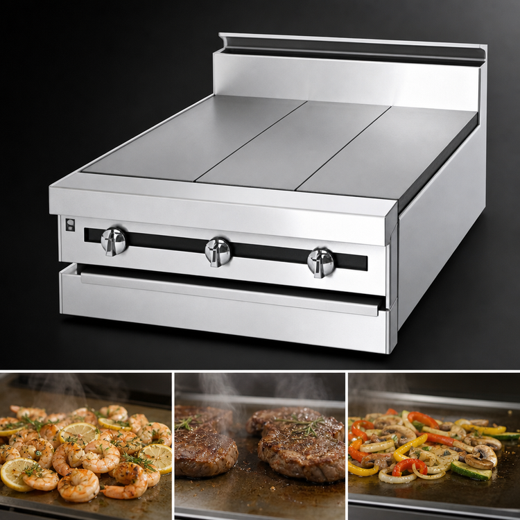 Product image #4 for Jade Range Titan JMRH-3HT Heavy Duty 36" Modular Gas Range with 3 Hot Tops