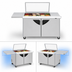 Thumbnail image #5 for Turbo Air Super Deluxe 60-1/4-Inch 2-Section 19 Cu. Ft. Sandwich/Salad Mega Prep Table with Glass Lid and Work Station