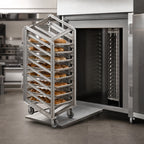 Thumbnail image #4 for Baxter Manufacturing BDSRSB-12 Stainless Steel Single End-Load Rack for Double Rack Oven, 12 Slides