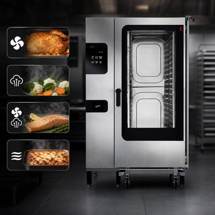 Product image #4 for Convotherm C4 ET 20.20GS-N EasyTouch Roll-In Gas Boilerless Combi Oven