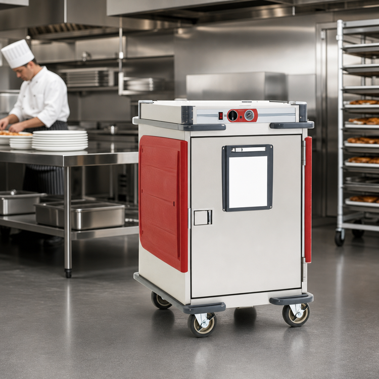 Product image #4 for Metro C5 Transport Armour Heavy-Duty Insulated Half-Height Mobile Heated Cabinet, 9 Sheet Pan Capacity, 120V